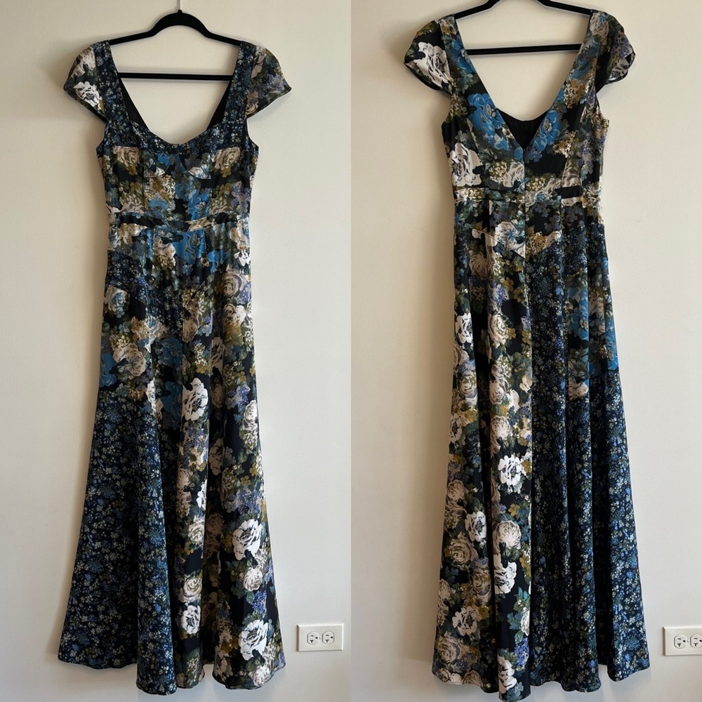Free People La Fleur Patchwork Maxi Dress
